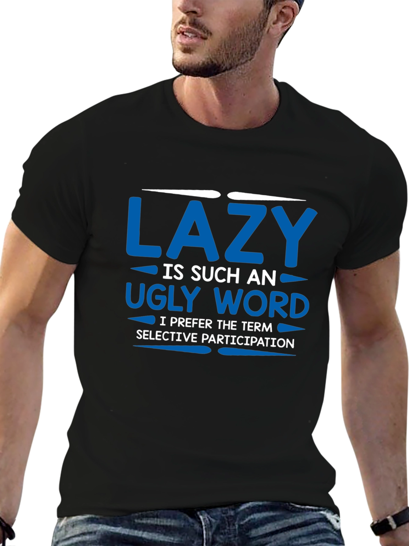 Funny Lazy Slogan Graphic Tee