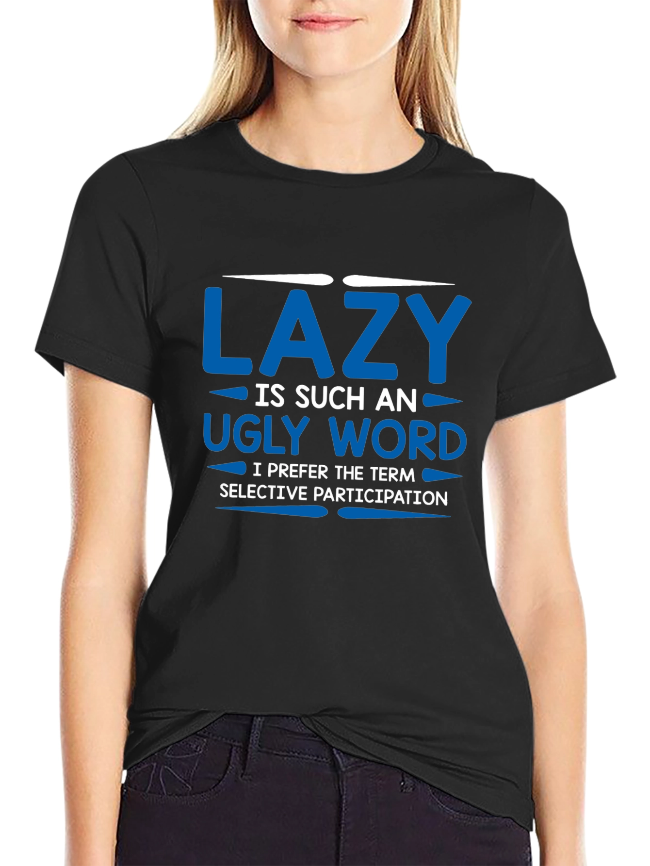 Funny Lazy Slogan Graphic Tee