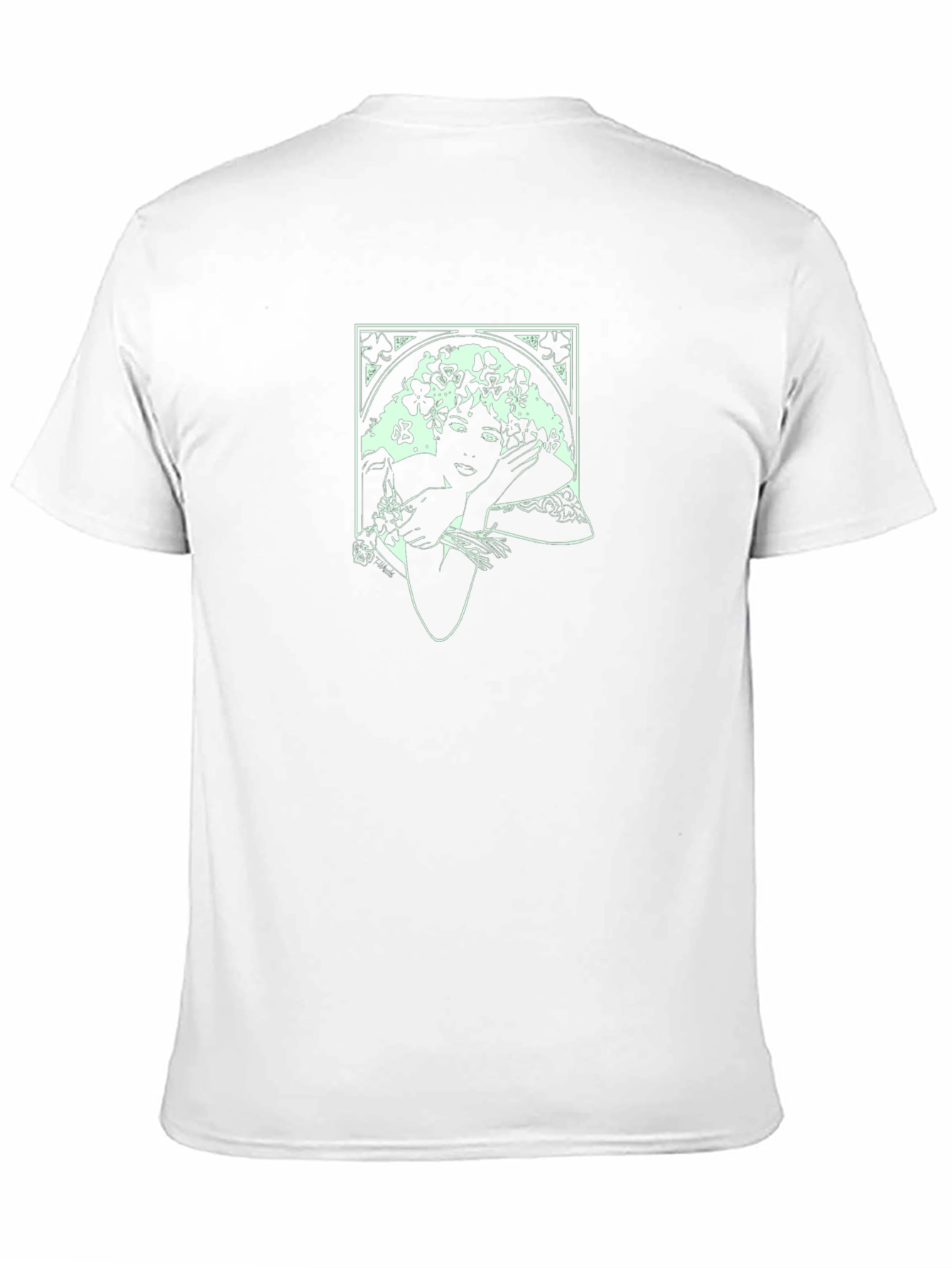 Art Nouveau Woman T-Shirt - Elegant Graphic Tee