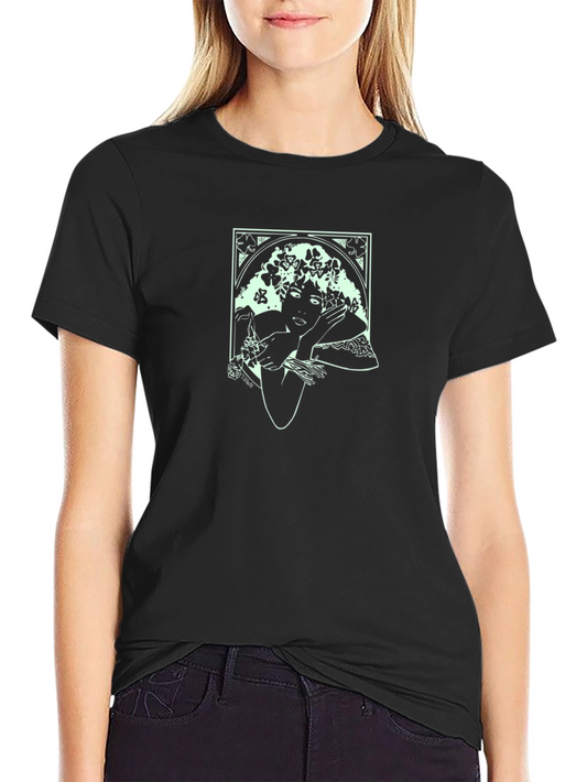 Art Nouveau Woman T-Shirt - Elegant Graphic Tee