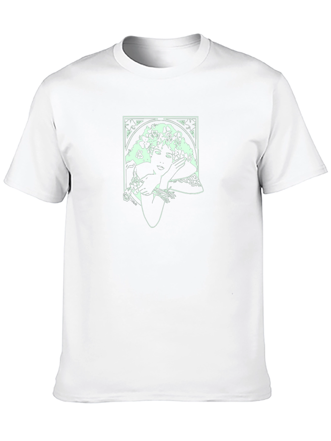 Art Nouveau Woman T-Shirt - Elegant Graphic Tee