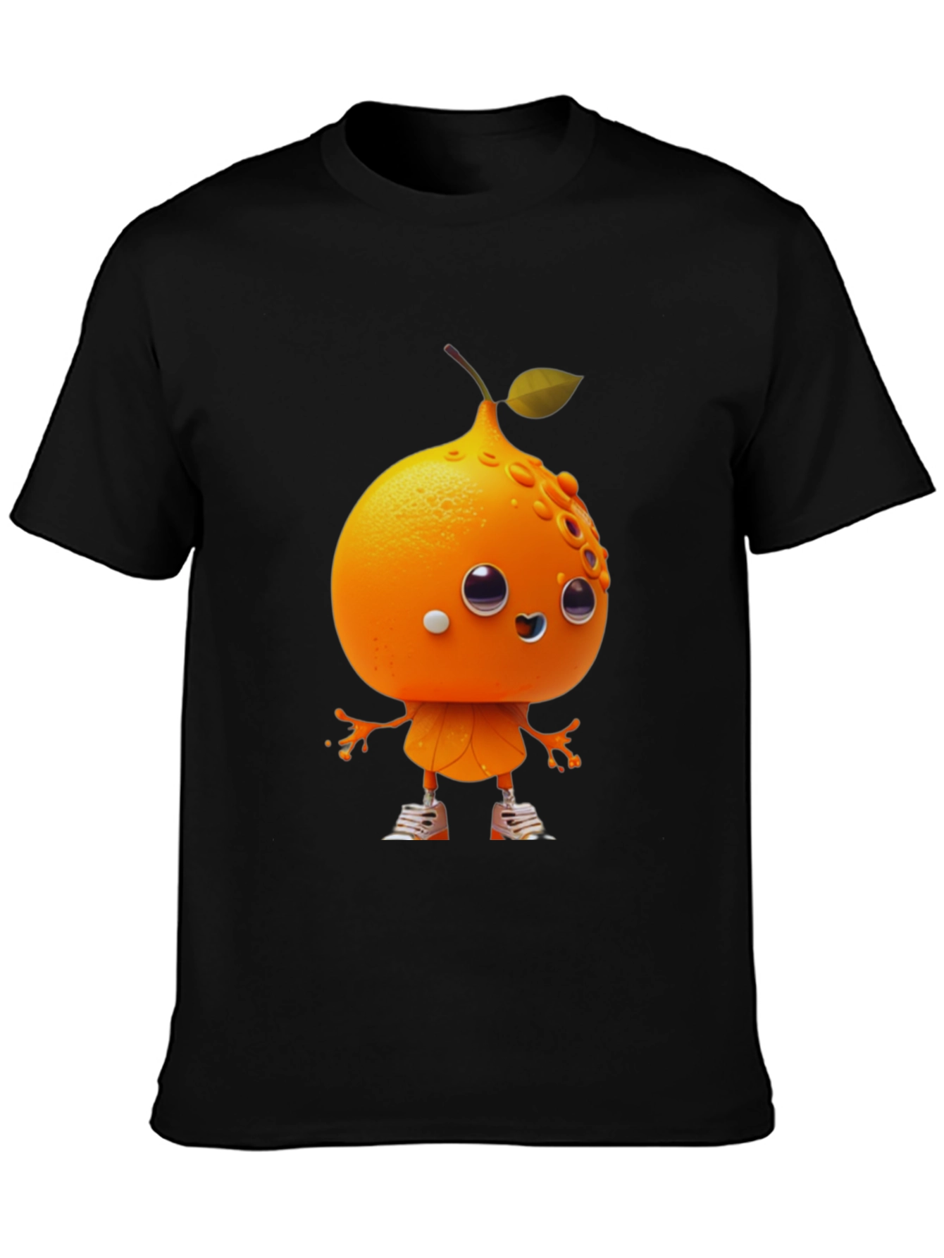 Orange Character Graphic Tee