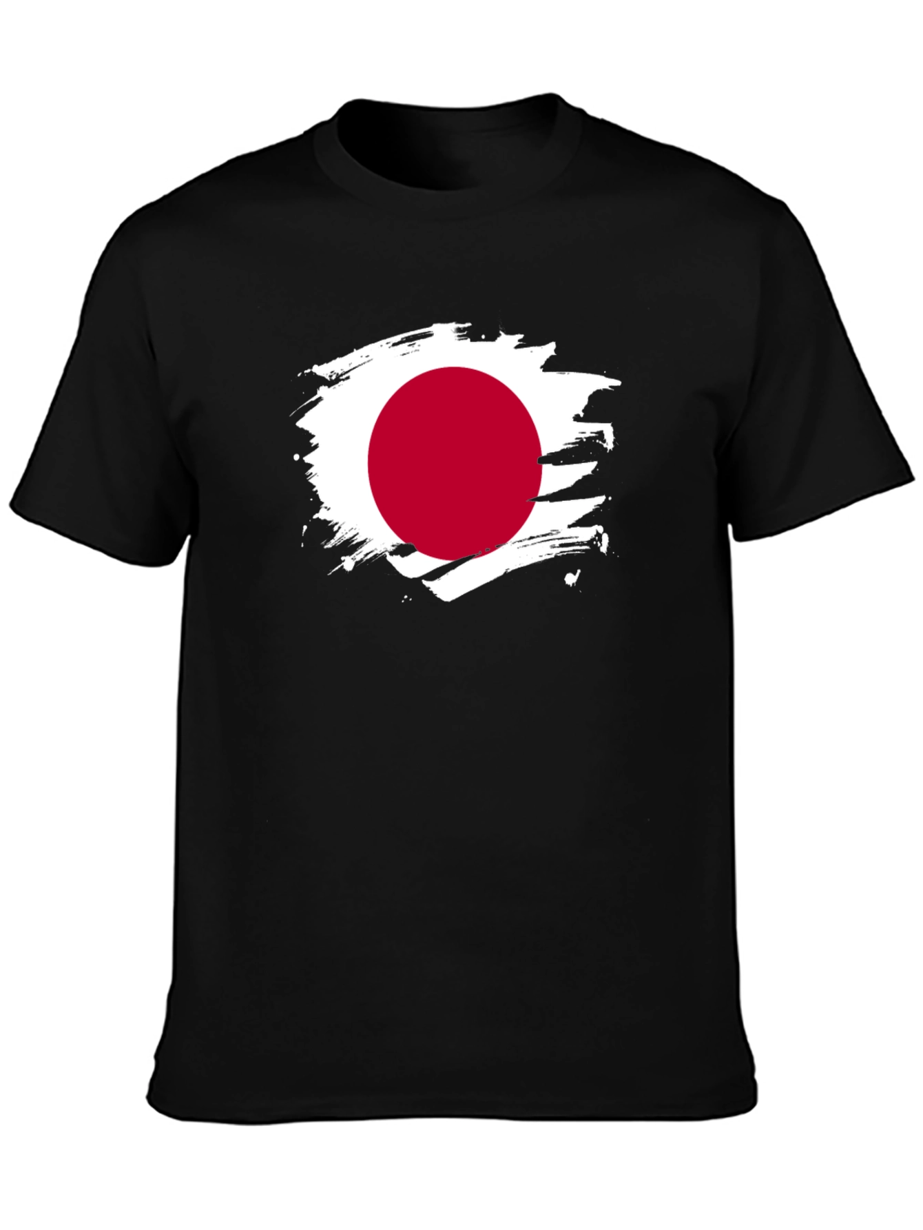 Japan Flag Brushstroke T-Shirt - Unique Graphic Tee