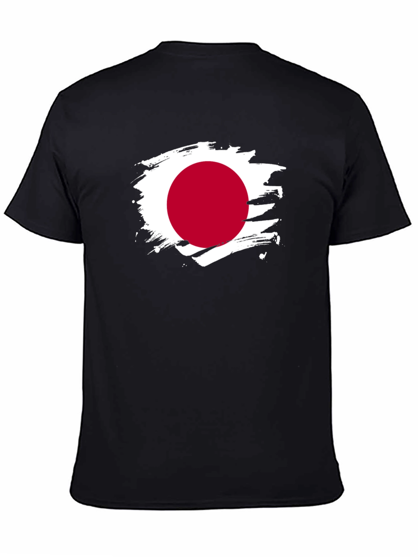 Japan Flag Brushstroke T-Shirt - Unique Graphic Tee