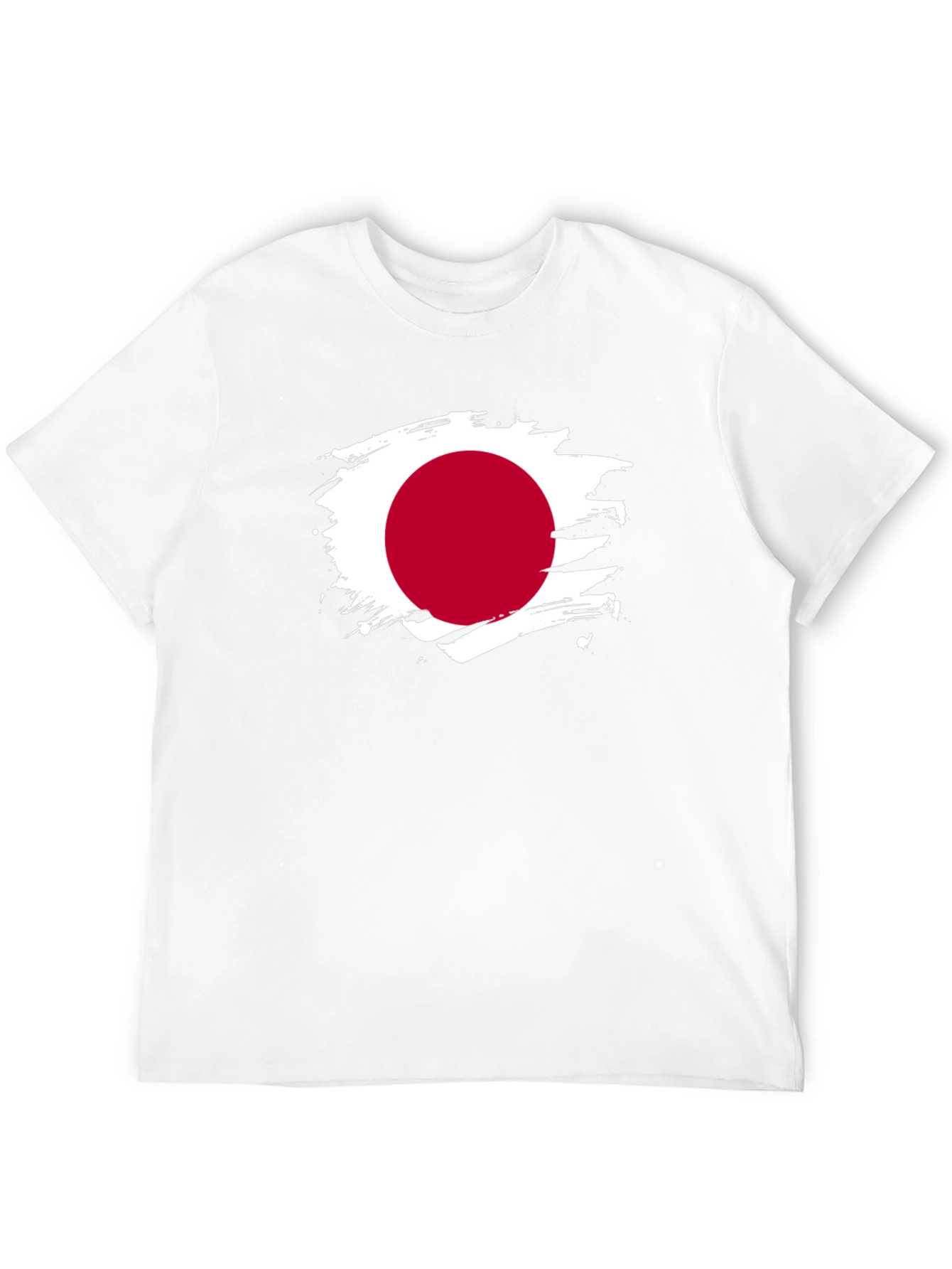 Japan Flag Brushstroke T-Shirt - Unique Graphic Tee