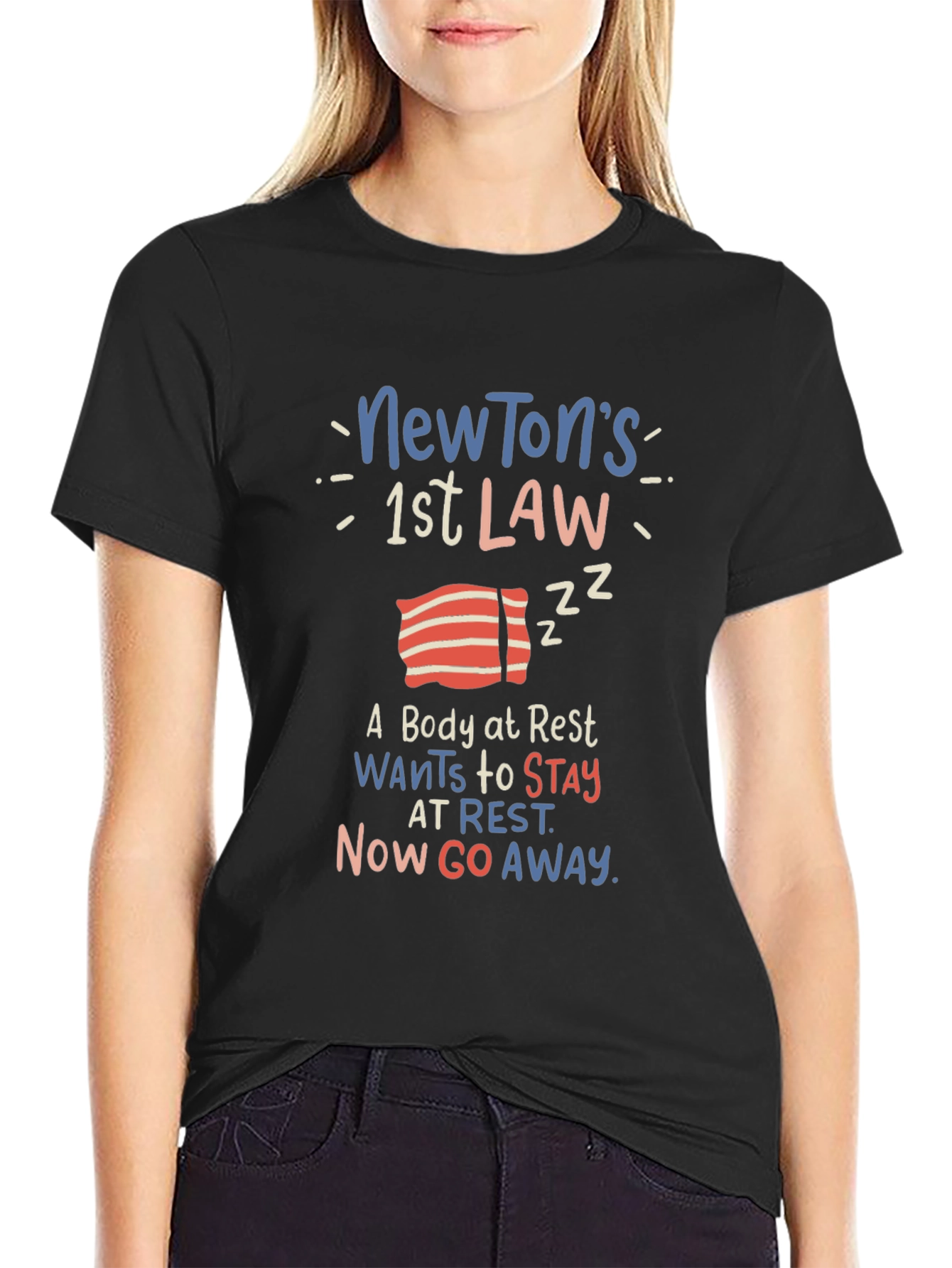 Newtons First Law Graphic T-Shirt