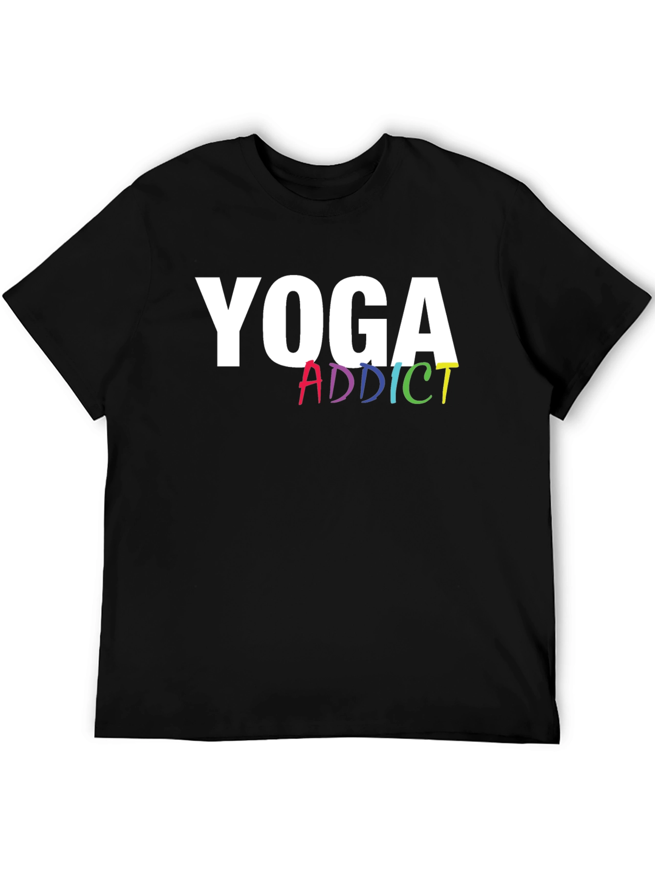 Yoga Addict Graphic Tee - Black