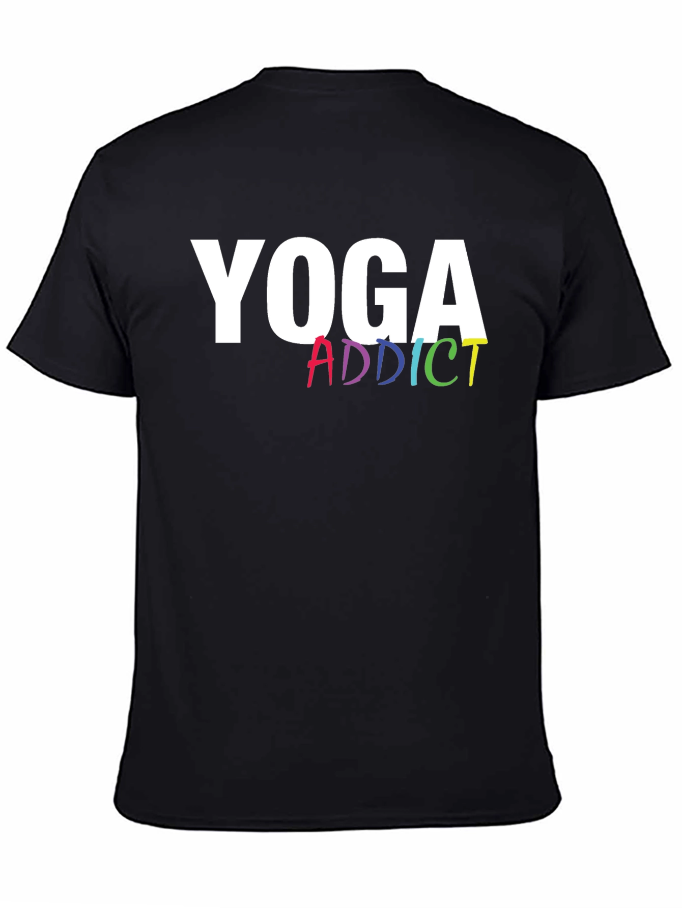 Yoga Addict Graphic Tee - Black