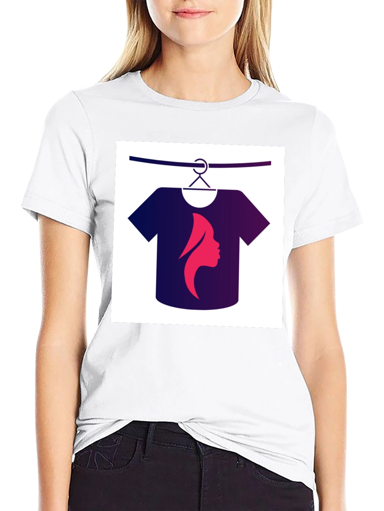 Black Tee with Unique Graphic Design