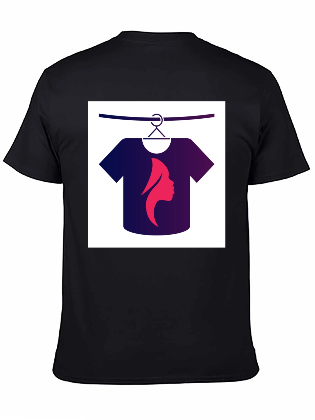 Black Tee with Unique Graphic Design