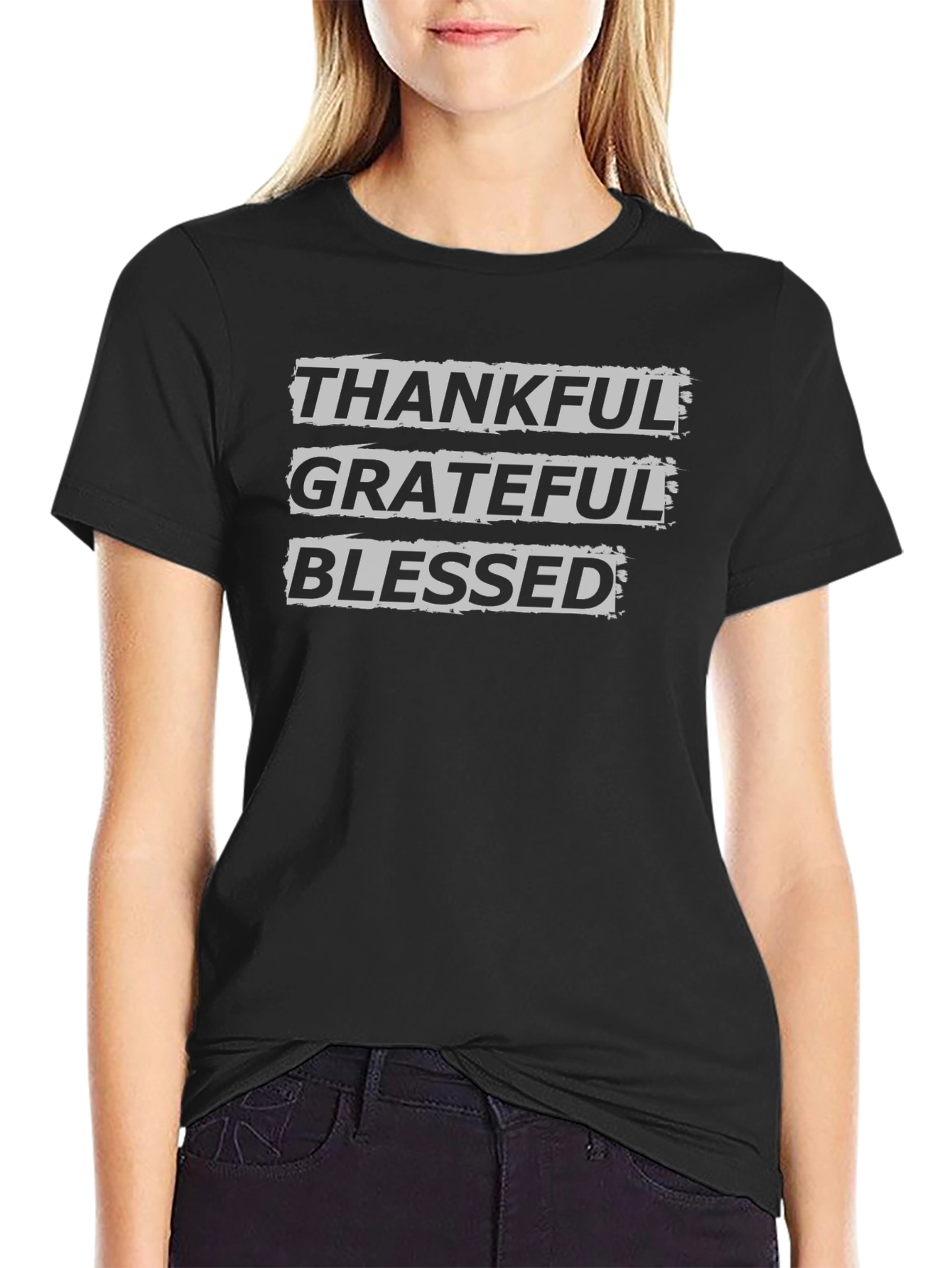 Thankful Grateful Blessed Graphic Tee