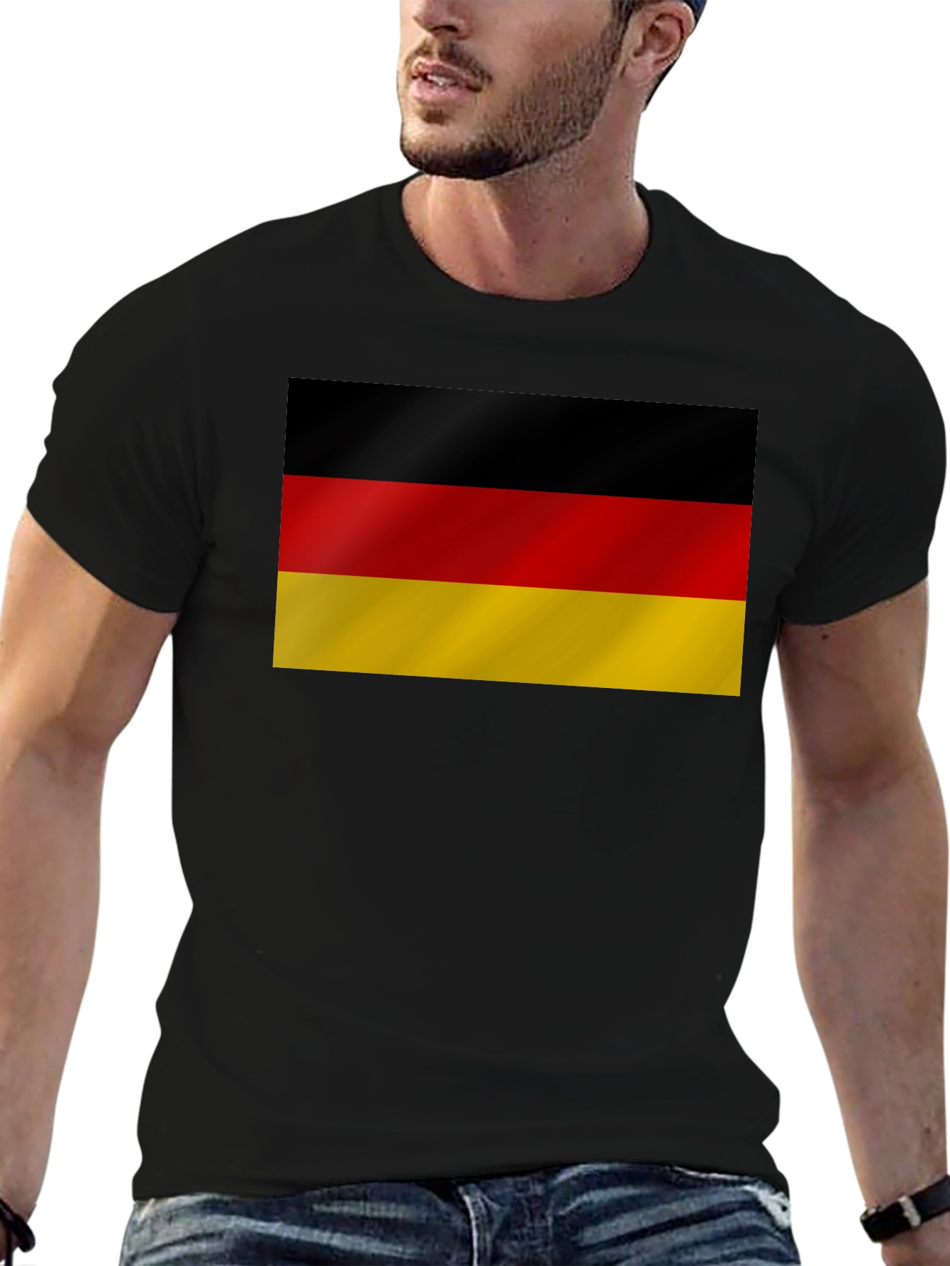Germany Flag T-Shirt - Black Cotton Tee