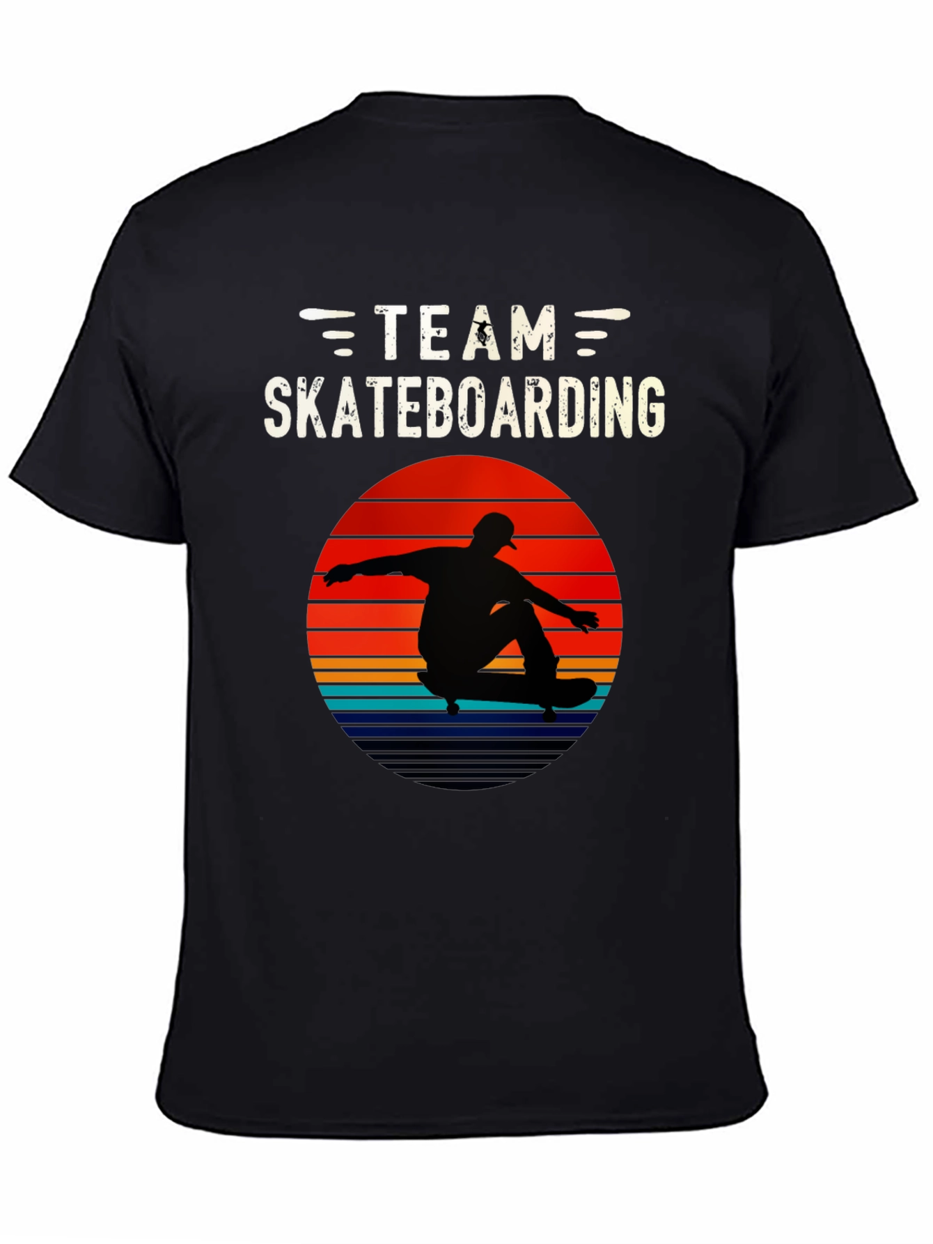 Team Skateboarding Graphic Tee - Retro Style