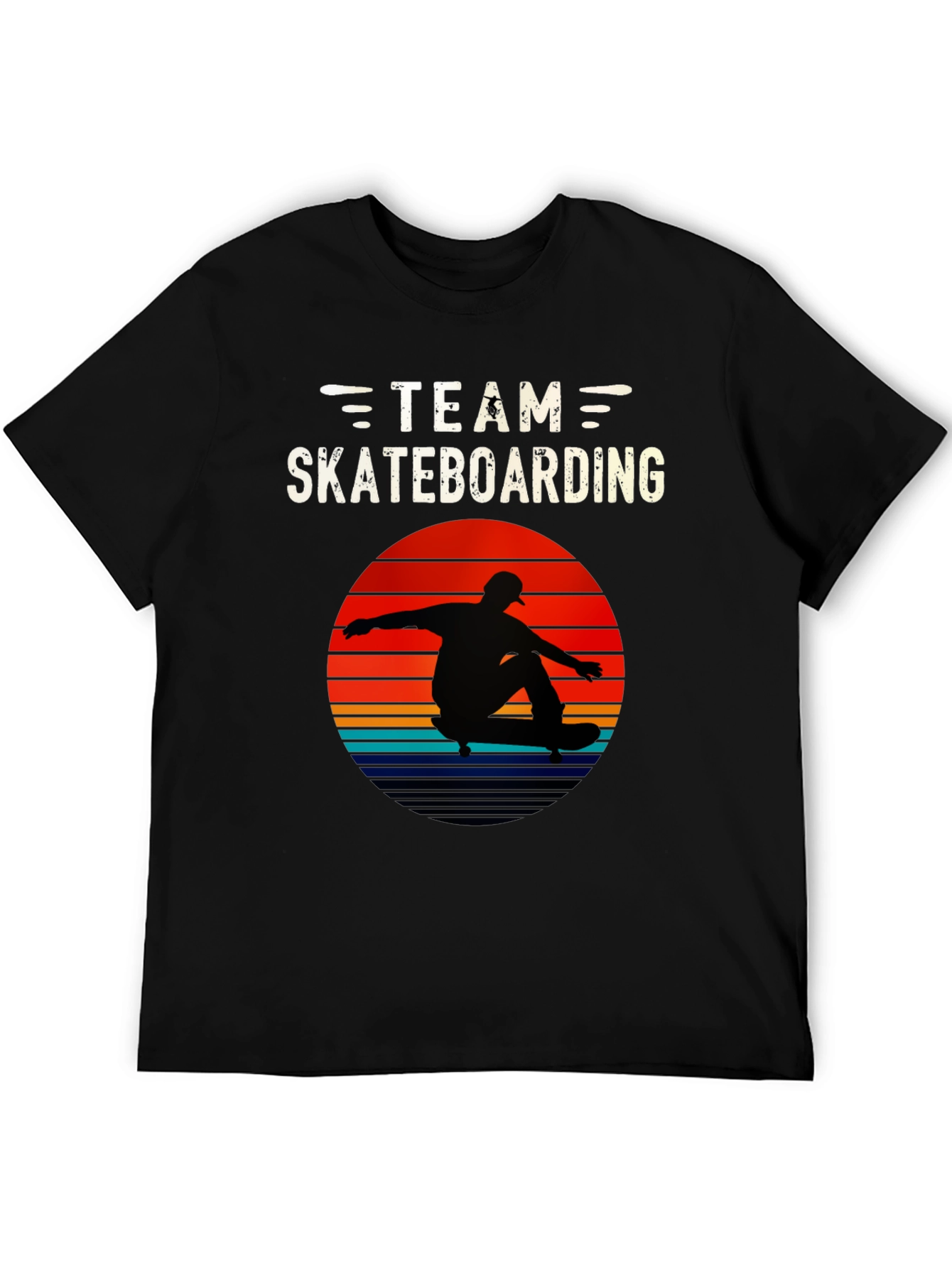 Team Skateboarding Graphic Tee - Retro Style