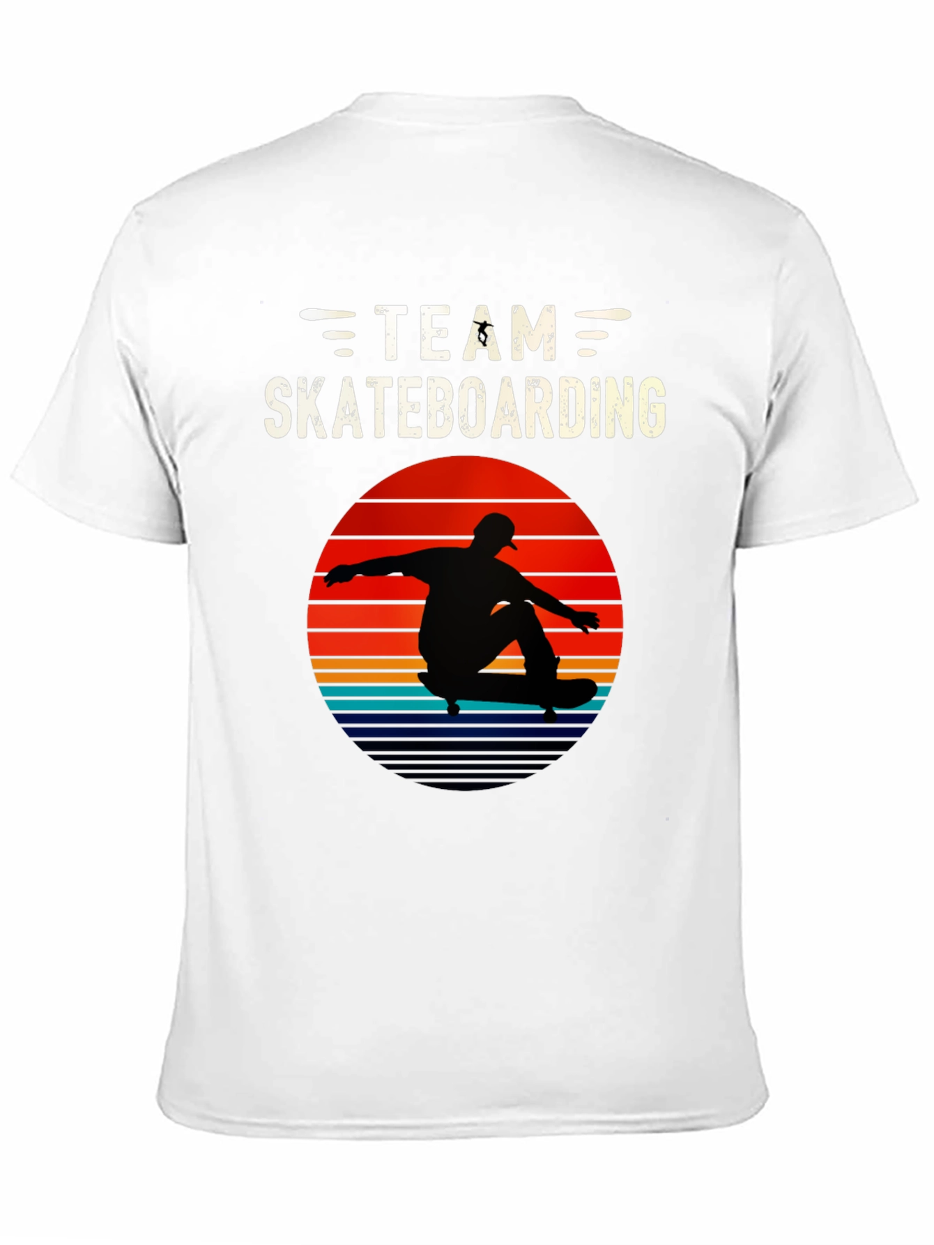 Team Skateboarding Graphic Tee - Retro Style