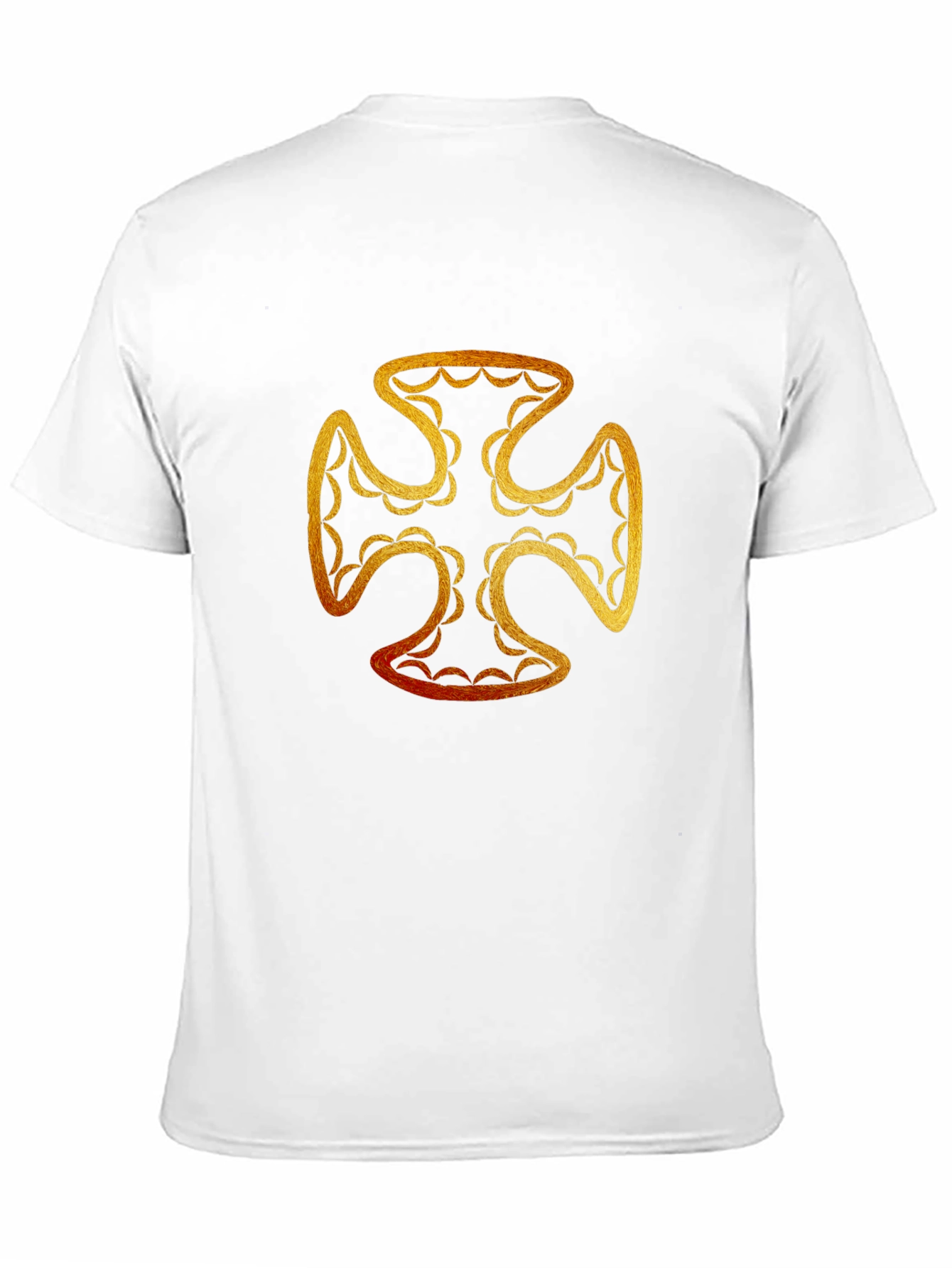 Golden Cross Graphic T-Shirt - Black