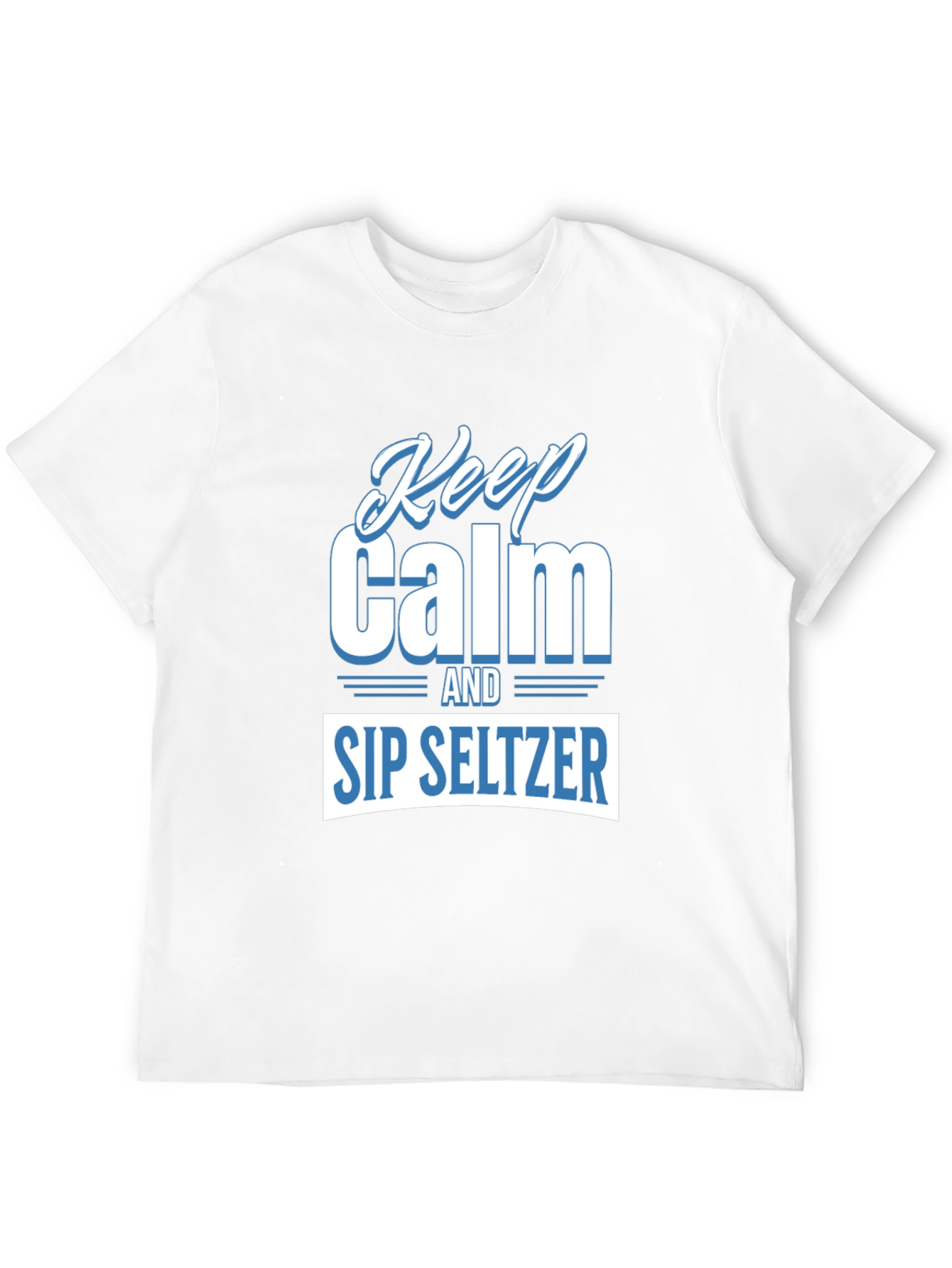 Keep Calm and Sip Seltzer Black T-Shirt