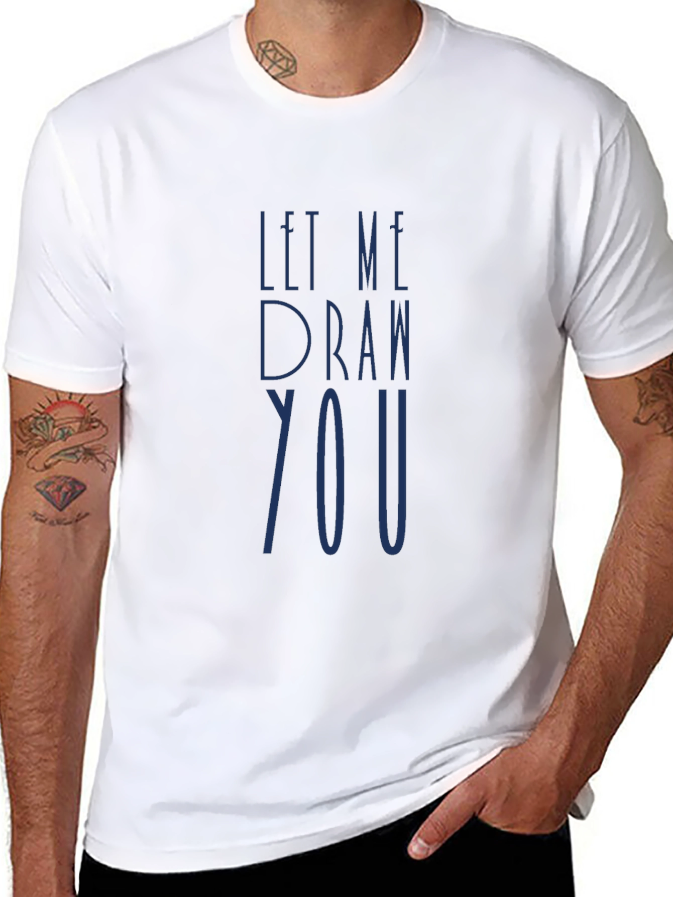 Let Me Draw You Black T-Shirt