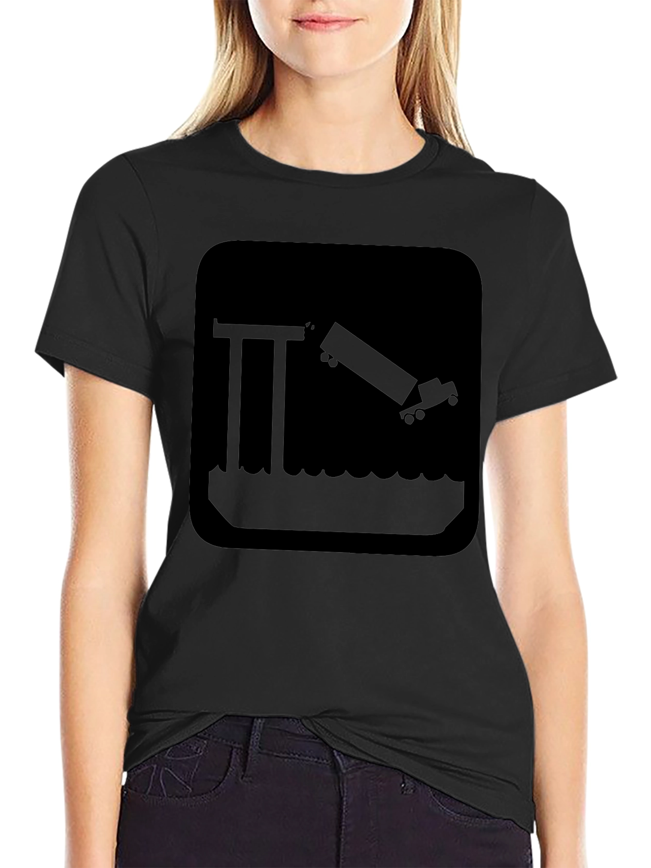 Truck into Water T-Shirt - Humorous Graphic Tee