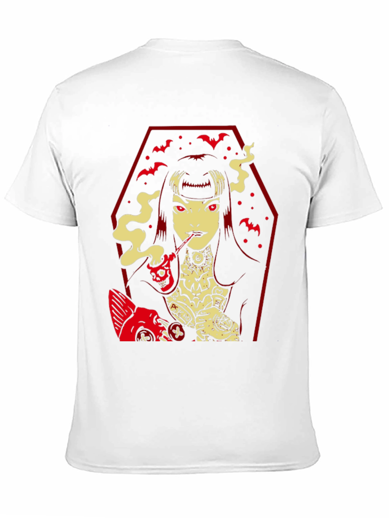 Goth Girl Graphic T-Shirt - Edgy Style