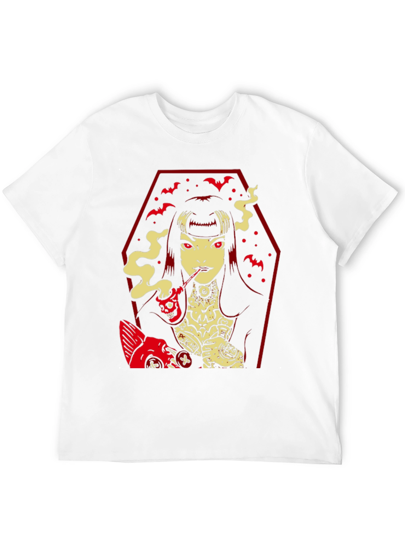 Goth Girl Graphic T-Shirt - Edgy Style
