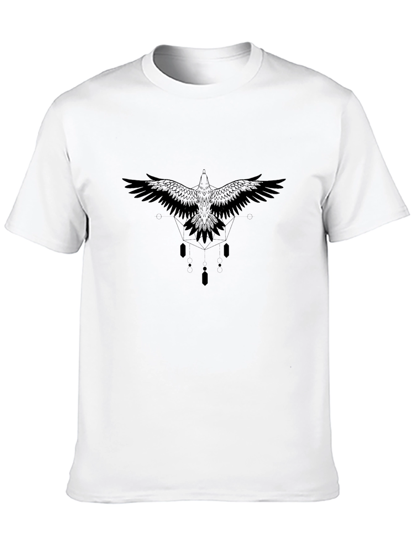Raven Graphic Black T-Shirt - Stylish Bird Design