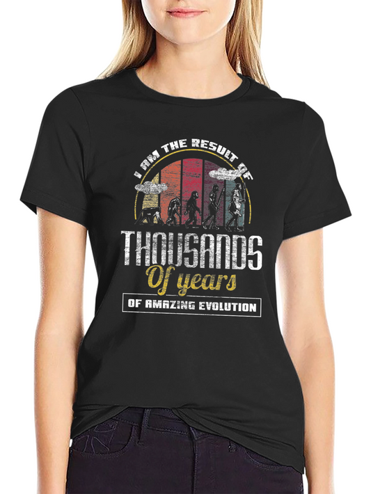 Evolution T-Shirt - Thousands of Years Design