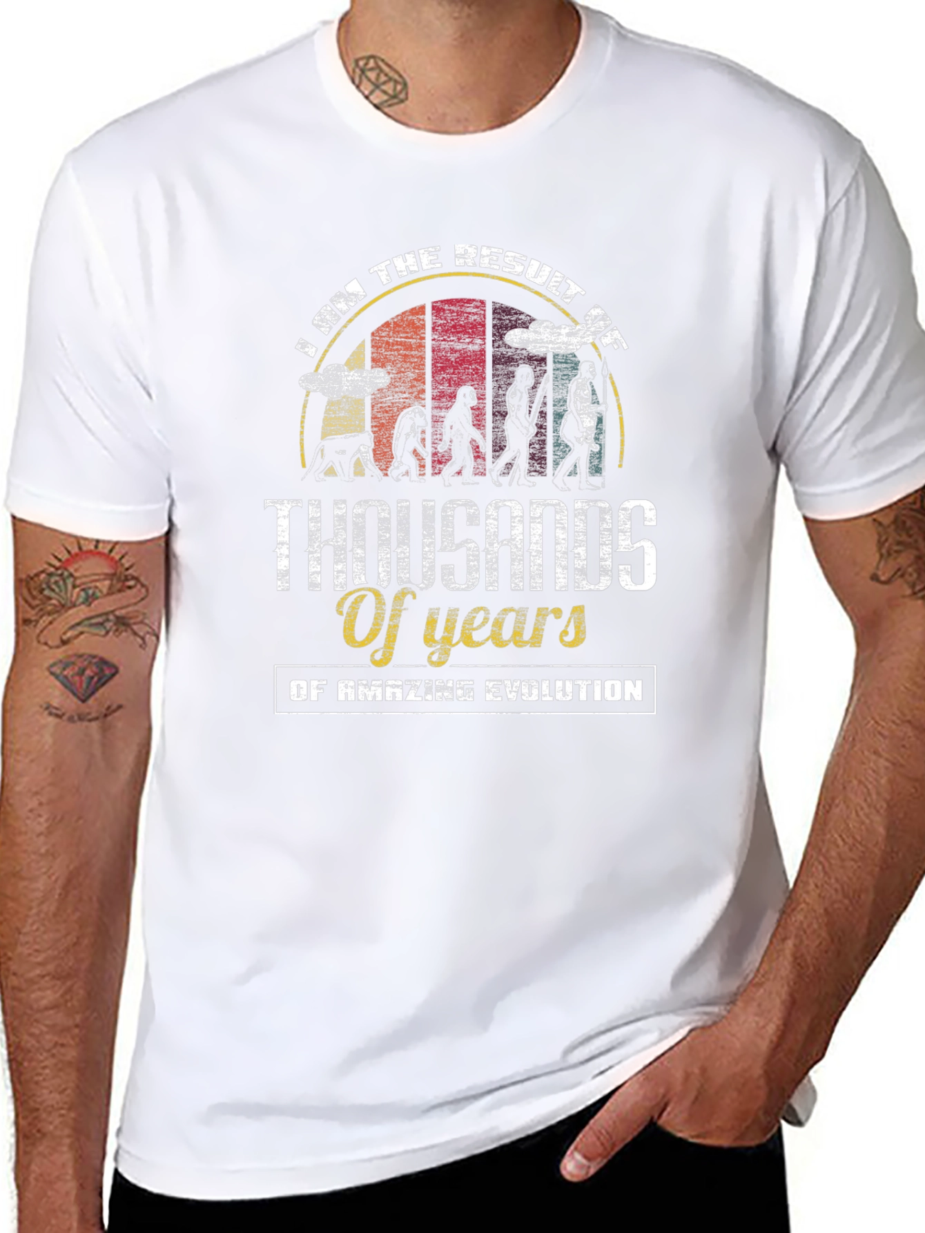 Evolution T-Shirt - Thousands of Years Design
