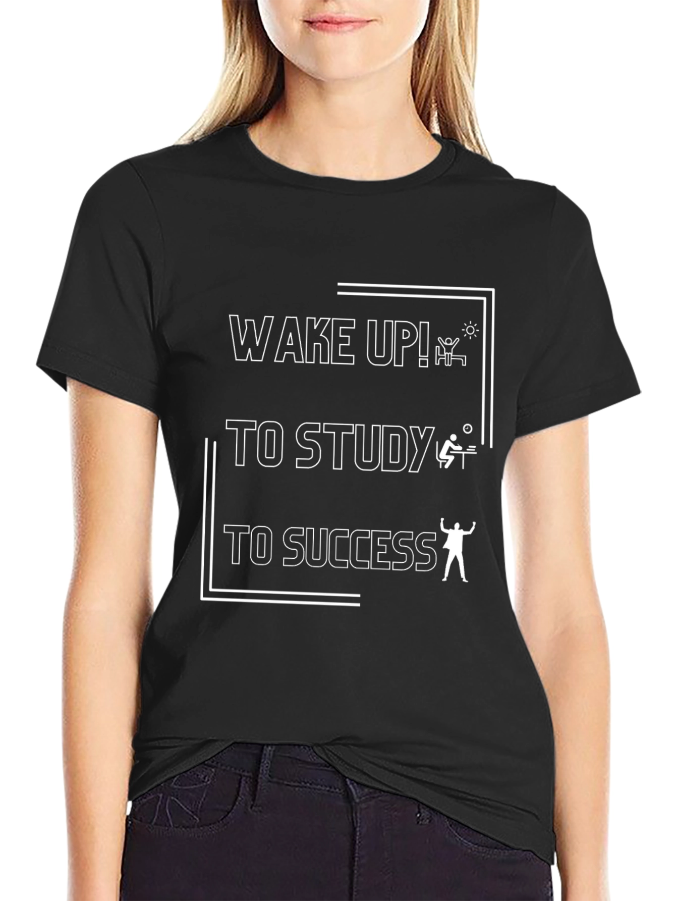 Study For Success Black T-Shirt