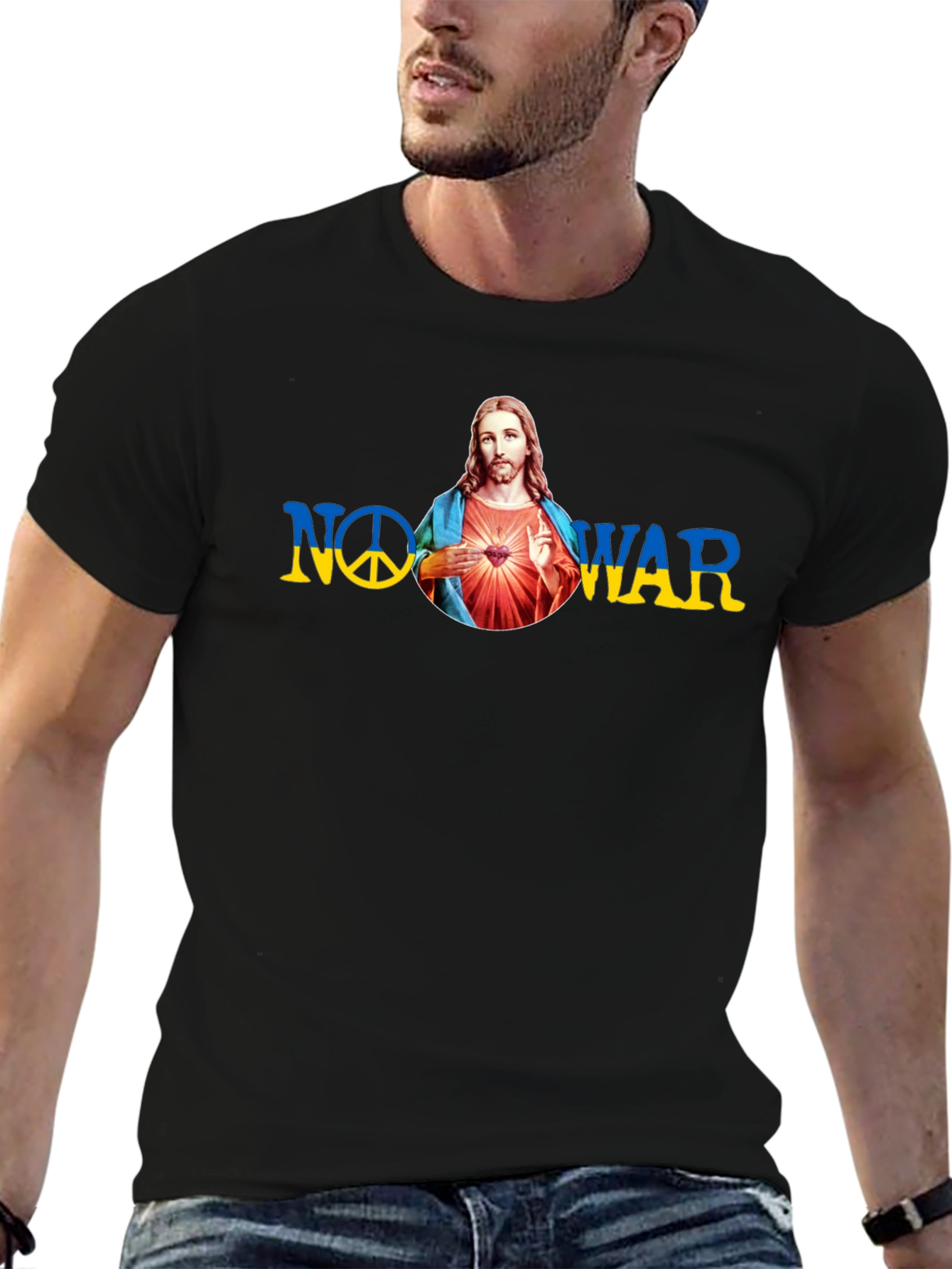 Peaceful Protest T-Shirt: No War Jesus Design