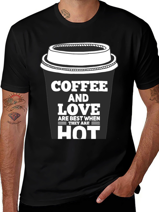 Coffee and Love Black Graphic Tee