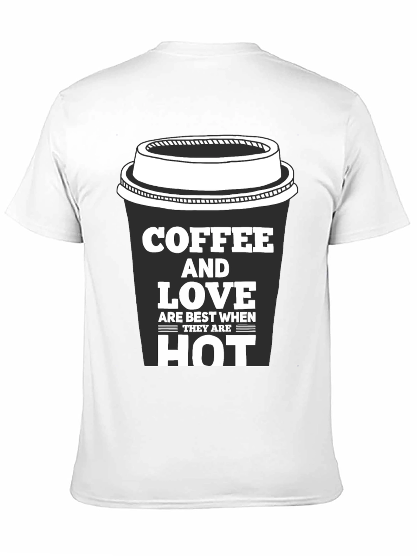 Coffee and Love Black Graphic Tee