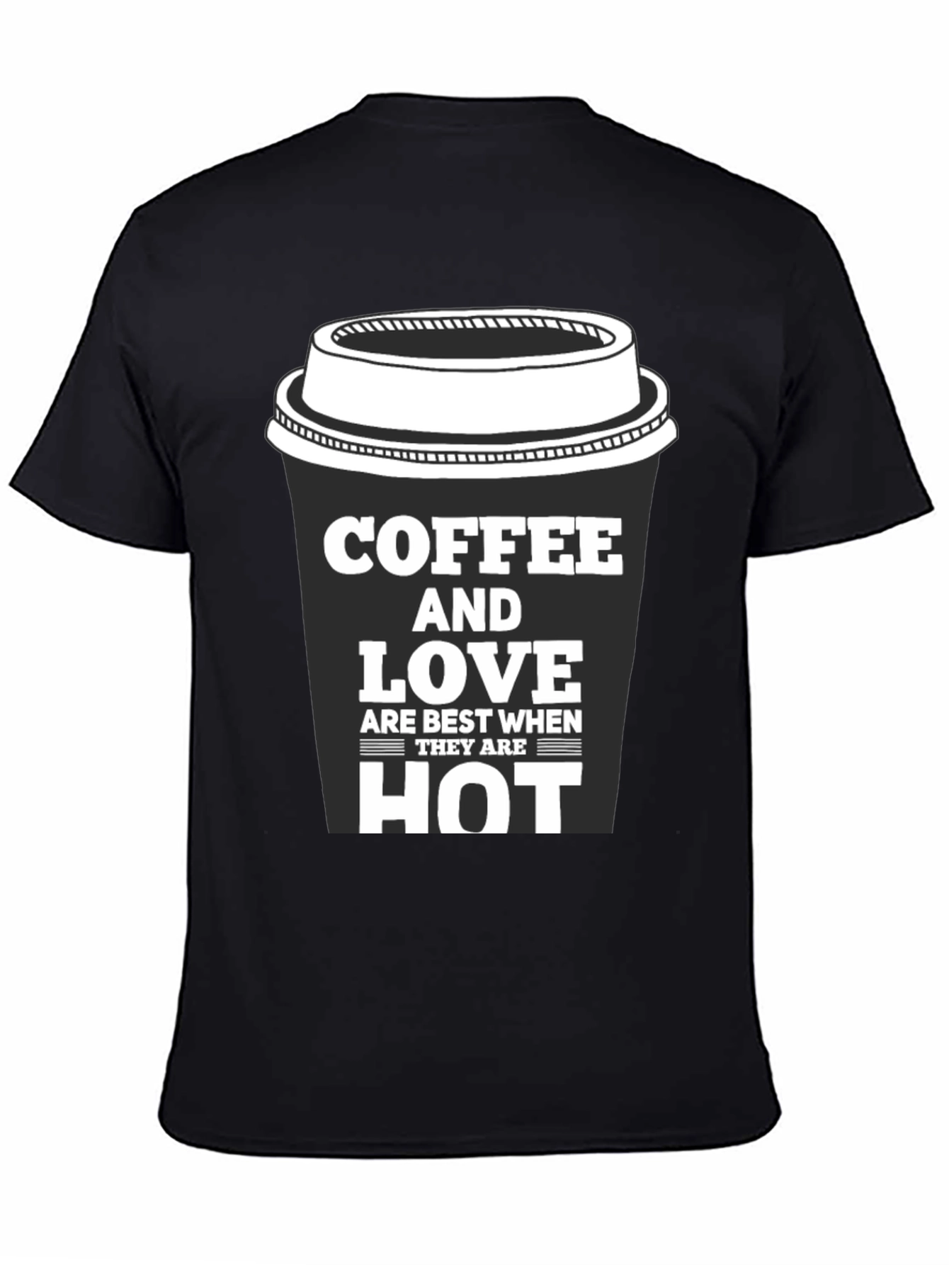 Coffee and Love Black Graphic Tee