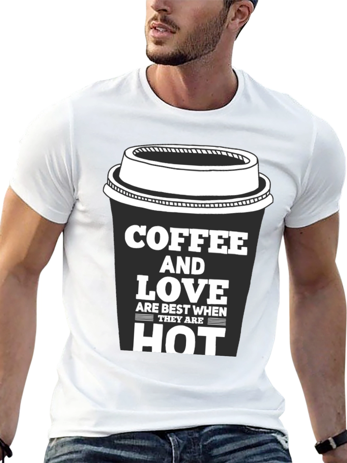 Coffee and Love Black Graphic Tee