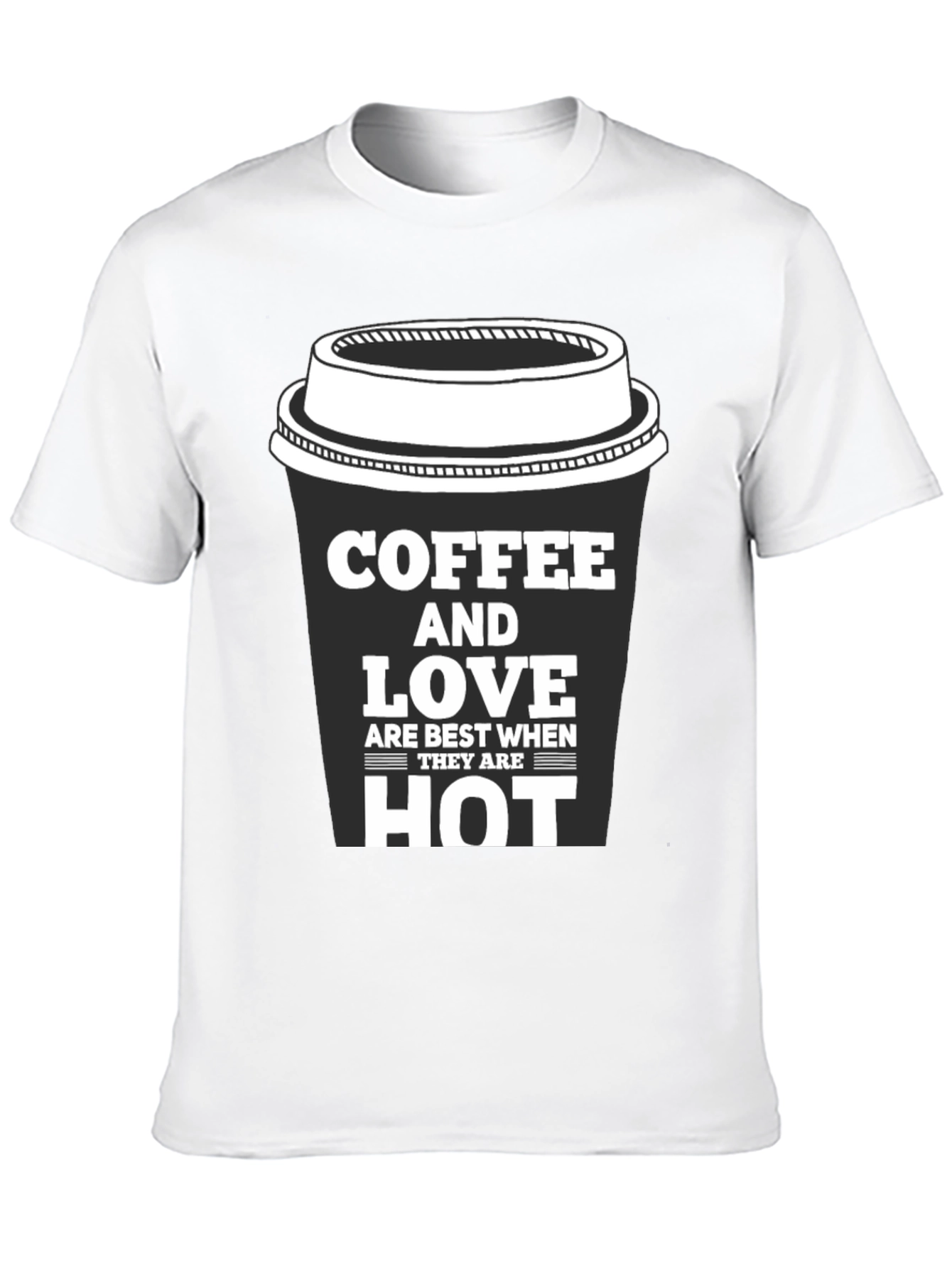 Coffee and Love Black Graphic Tee