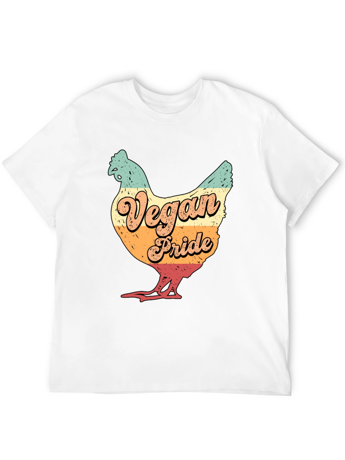 Vegan Pride Chicken Graphic T-Shirt