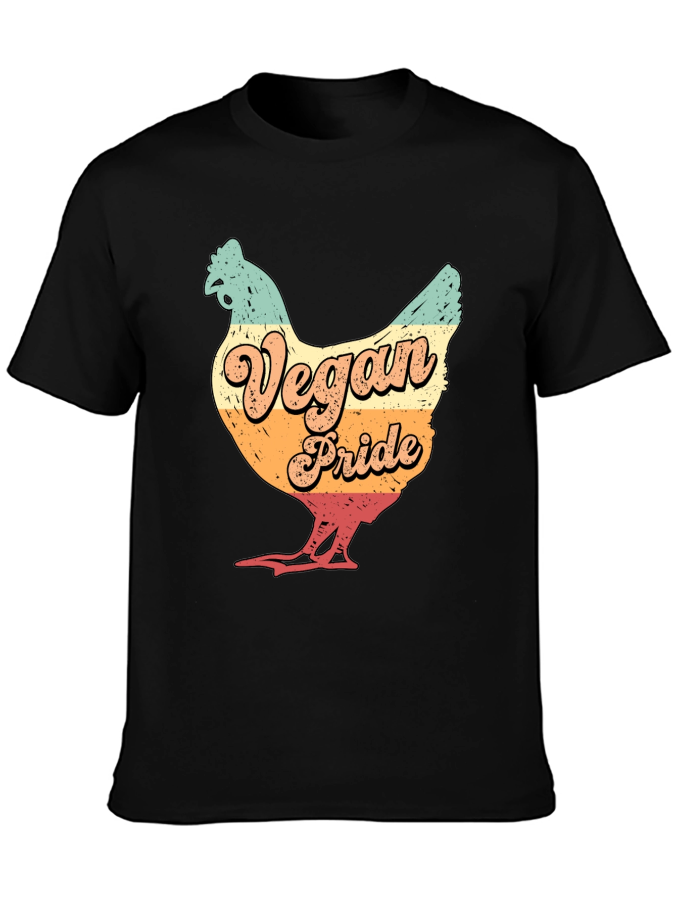 Vegan Pride Chicken Graphic T-Shirt