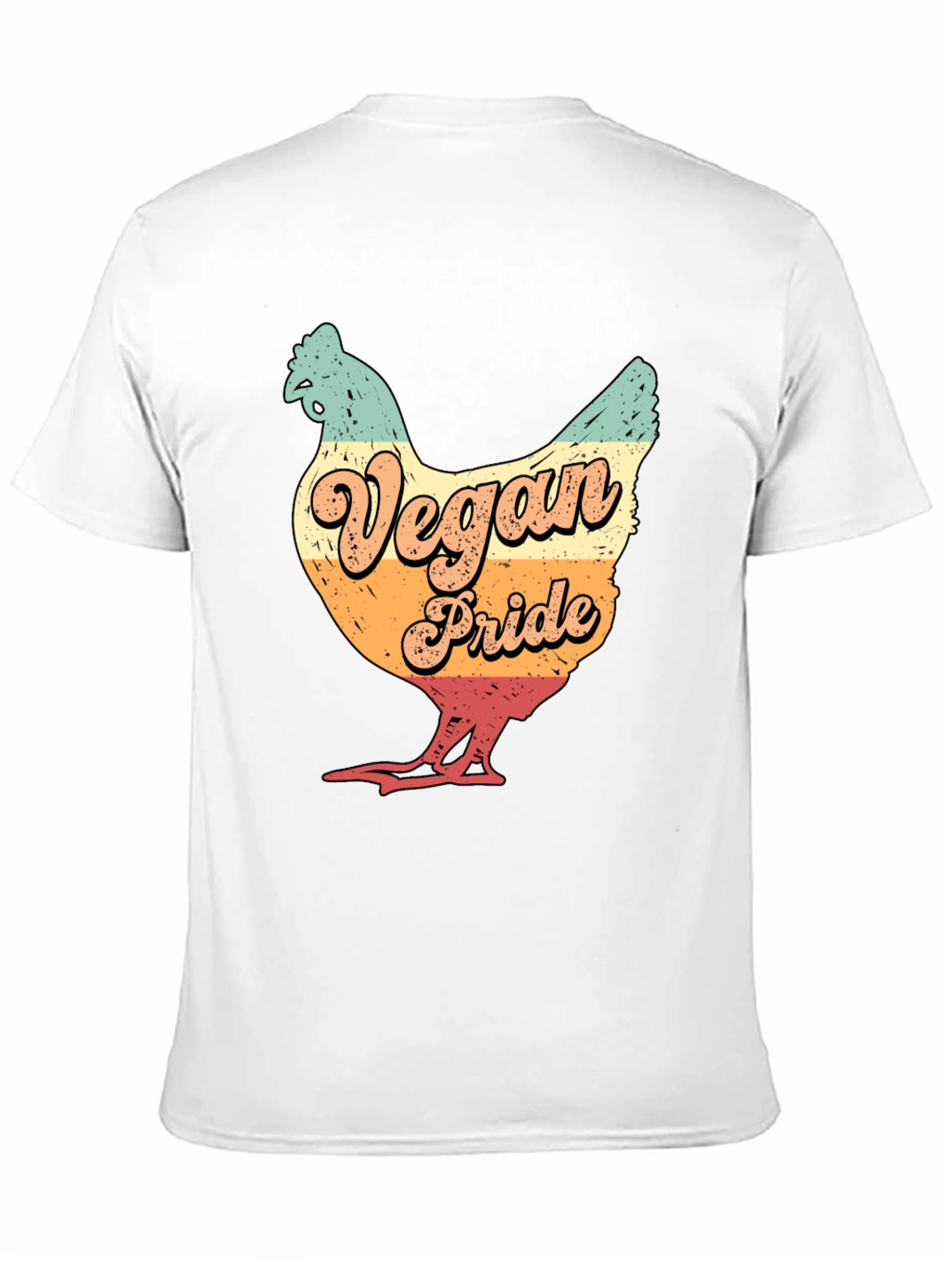 Vegan Pride Chicken Graphic T-Shirt