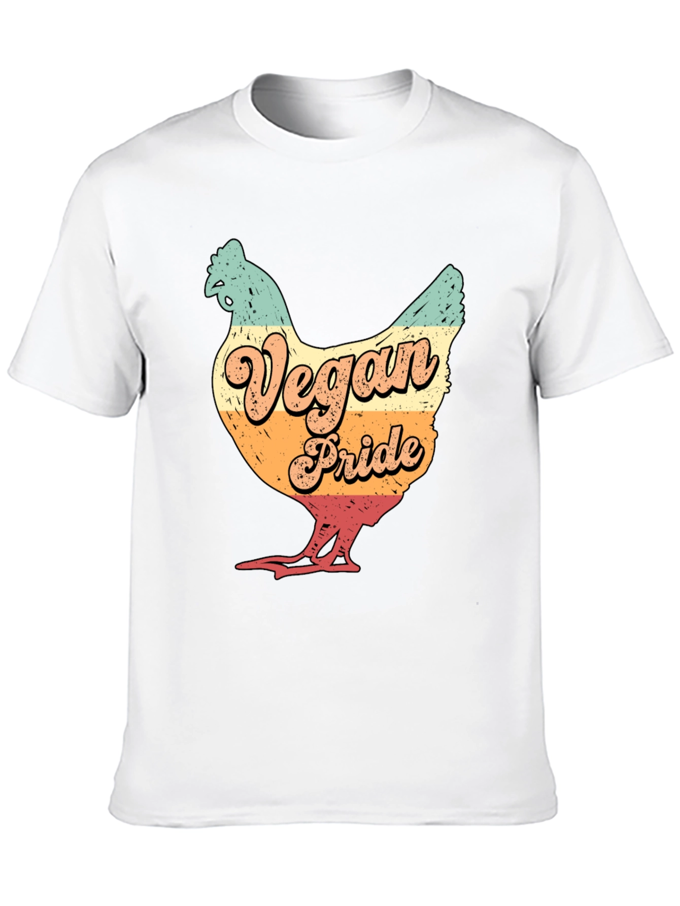 Vegan Pride Chicken Graphic T-Shirt