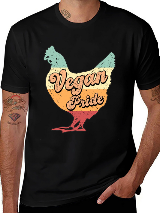 Vegan Pride Chicken Graphic T-Shirt