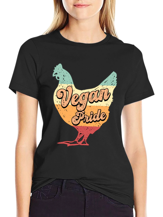 Vegan Pride Chicken Graphic T-Shirt