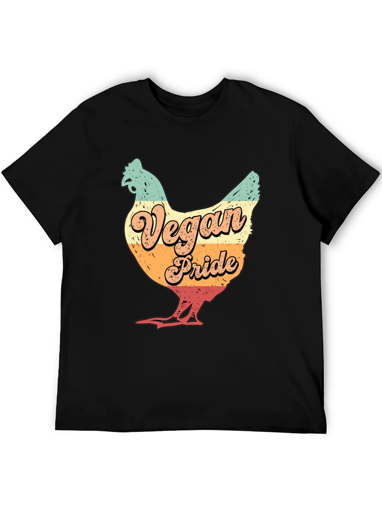 Vegan Pride Chicken Graphic T-Shirt