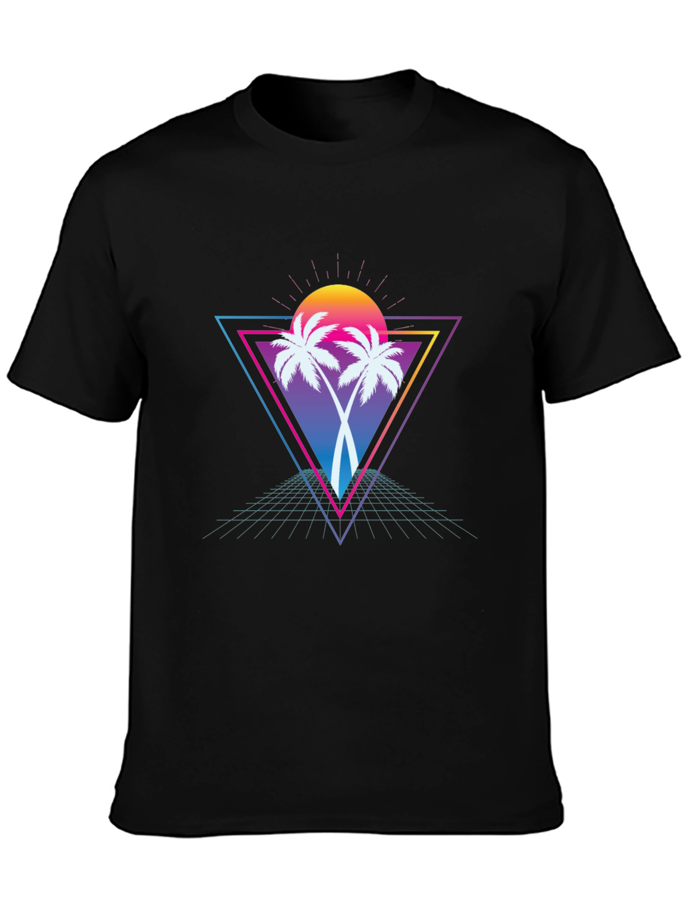 Retro Palm Tree T-Shirt - Vaporwave Style