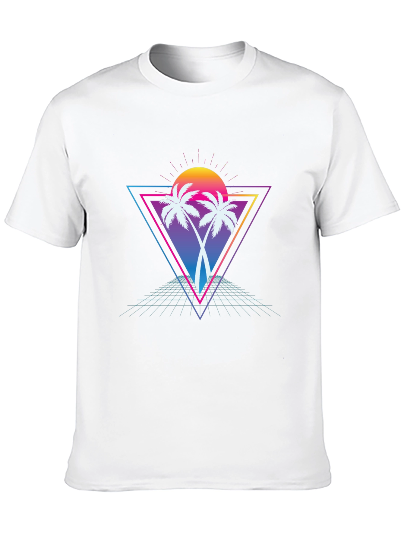 Retro Palm Tree T-Shirt - Vaporwave Style