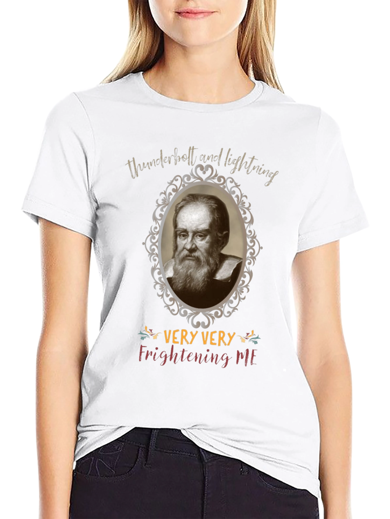Funny Galileo Galilei Very Very Frightening Me T-Shirt