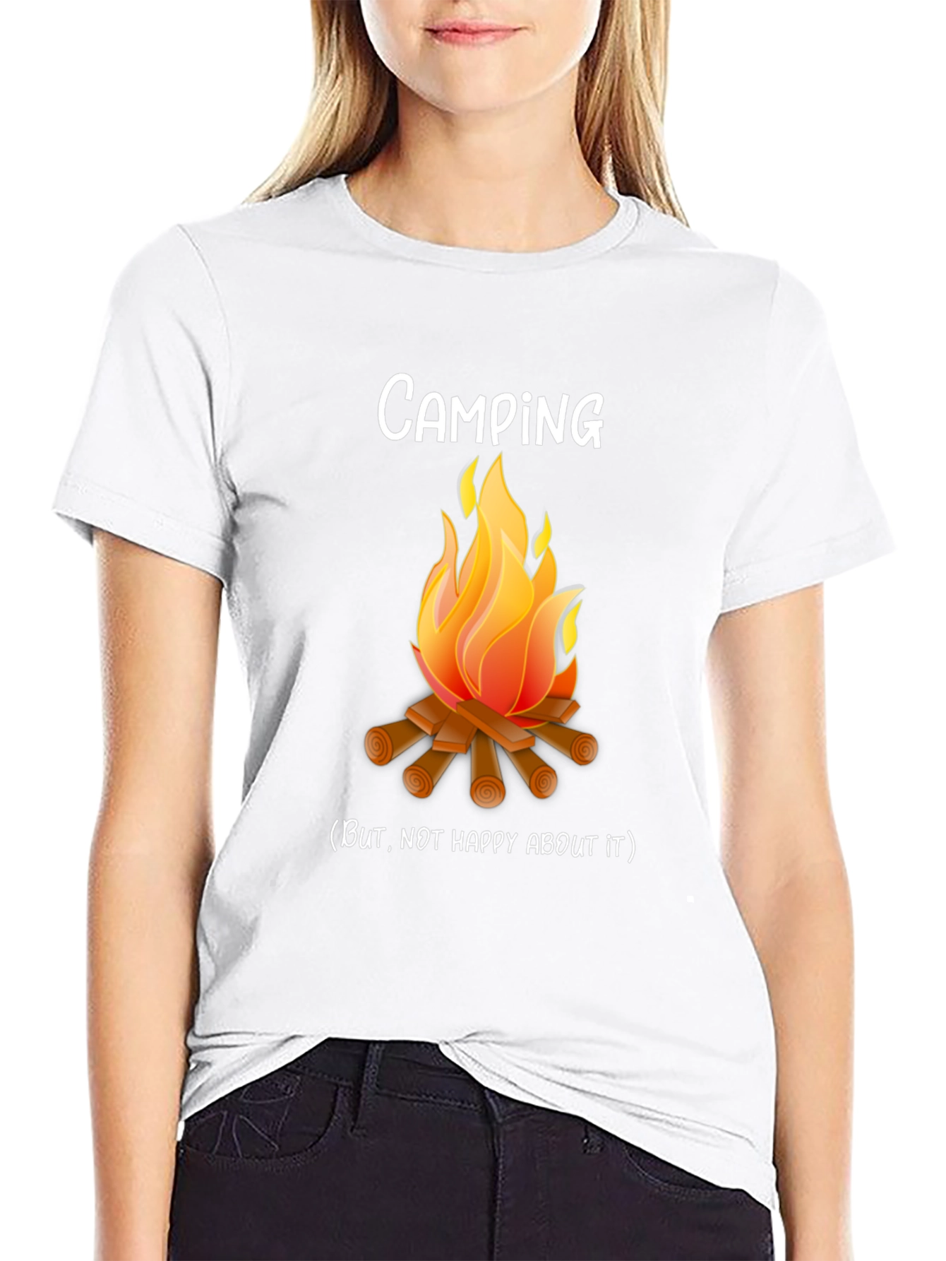 Camping But Not Happy About It Funny T-Shirt