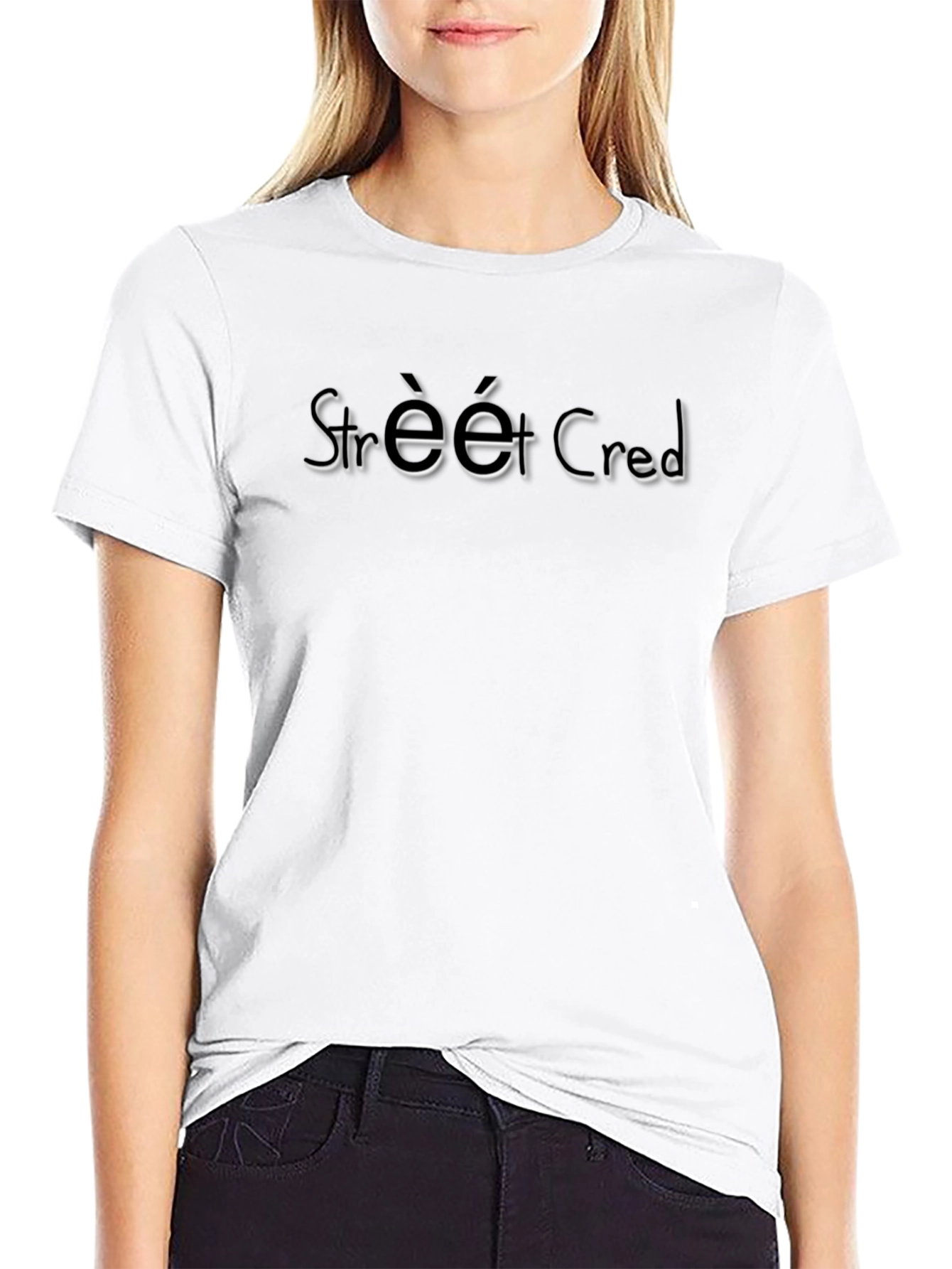Street Cred Graphic Tee - Black Crew Neck