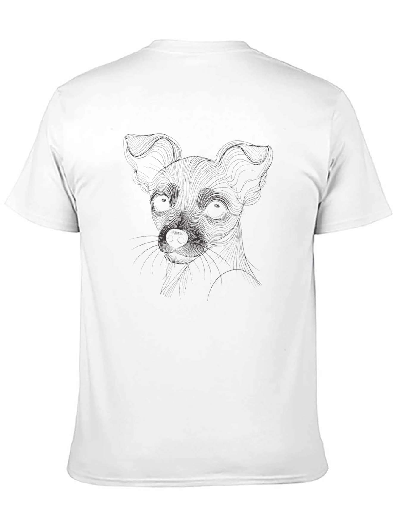 Dog Sketch Graphic Tee - Mens Short Sleeve