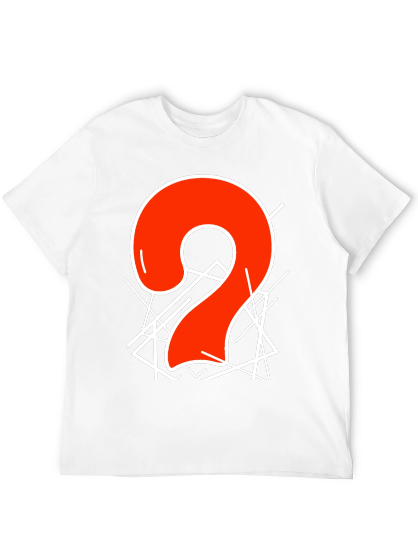 Abstract Number 2 Graphic T-Shirt - Black