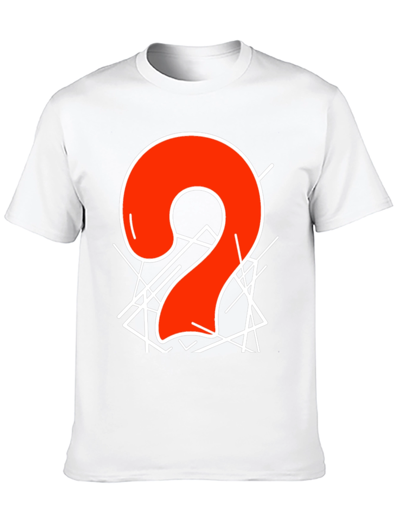 Abstract Number 2 Graphic T-Shirt - Black